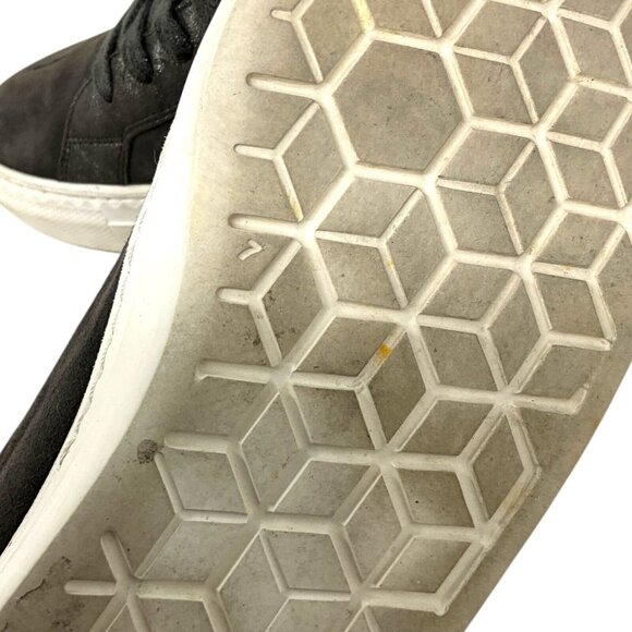 Paul Green Nuevo Suede Green Sneakers US Size 7 Low Top Lace Up Zipper Casual - Picture 14 of 14